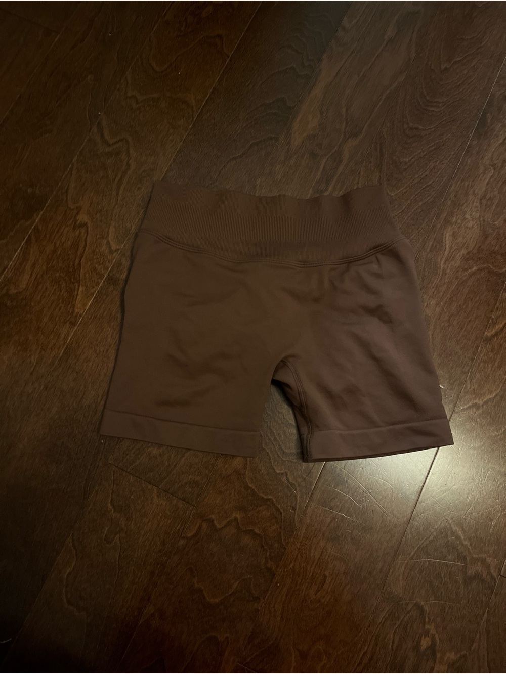 SHEIN Athletic Bike Shorts In Brown